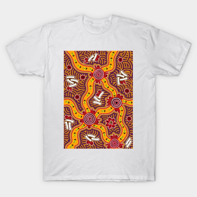 Aboriginal Art - Honey Ants T-Shirt by hogartharts